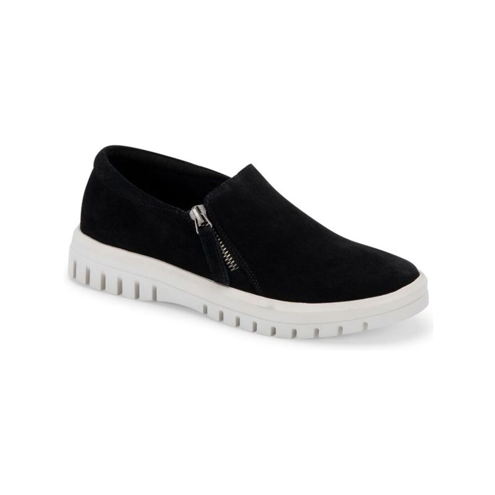 AQUA COLLEGE Womens Black Removable Footbed Flavia Platform Sneakers Shoes 6 M